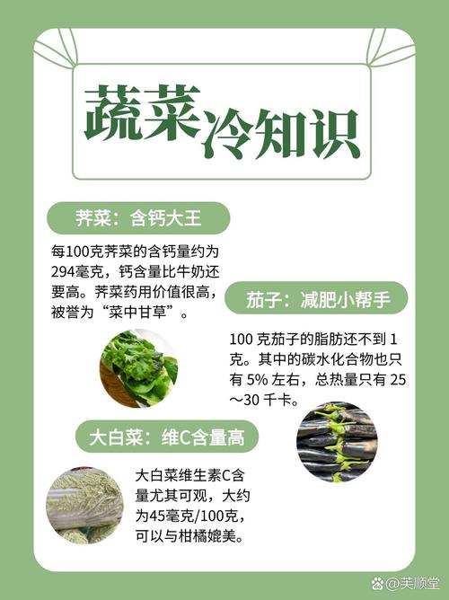 蔬菜冷知识：养生宝藏的秘密