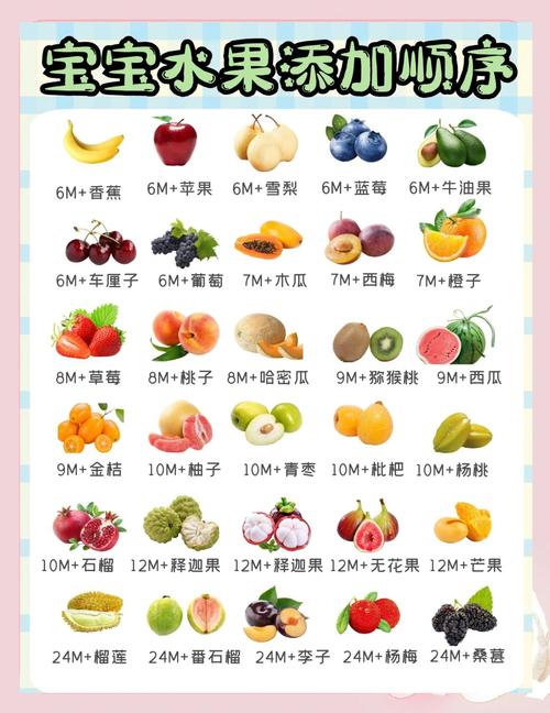 6 – 24 月宝宝水果添加秘籍