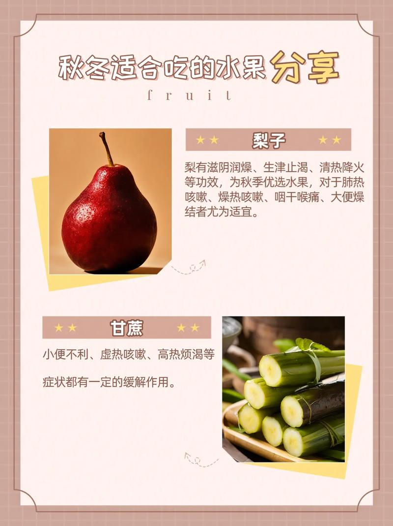 秋冬季节水果推荐：滋养身心的美味选择